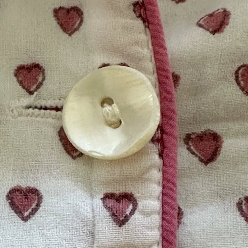 💗 Roller Rabbit Hearts Print Pima Cotton Pajama Top – Medium - Picture 12 of 12